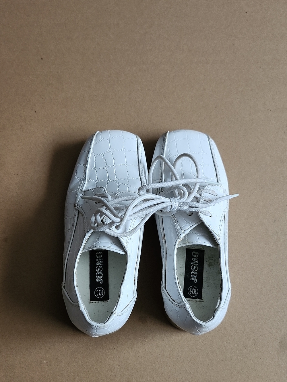 Josmo White Kids Dress Lace-Up Shoes